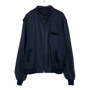 1990s Vintage Members Only Navy Blue Windbreaker Jacket Size EU 48 Medium